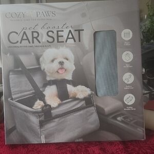Gray Pet Booster Car Seat